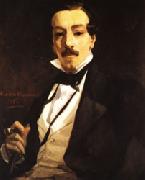 Pierre Puvis de Chavannes Thommas - Alfred Jones, Member of Stockbrokerage House Spain oil painting reproduction